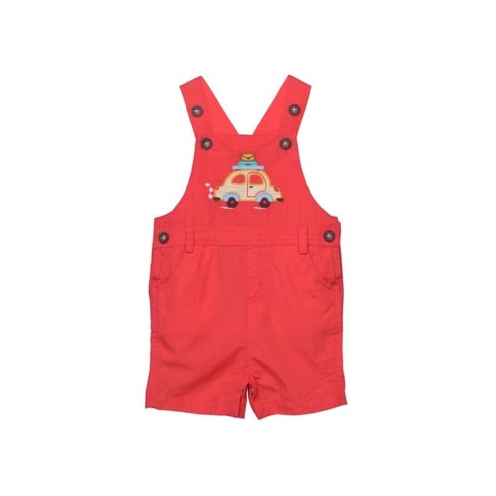 Beeba Baby coral Embroidered Car Shortall Overalls 6-9 Month